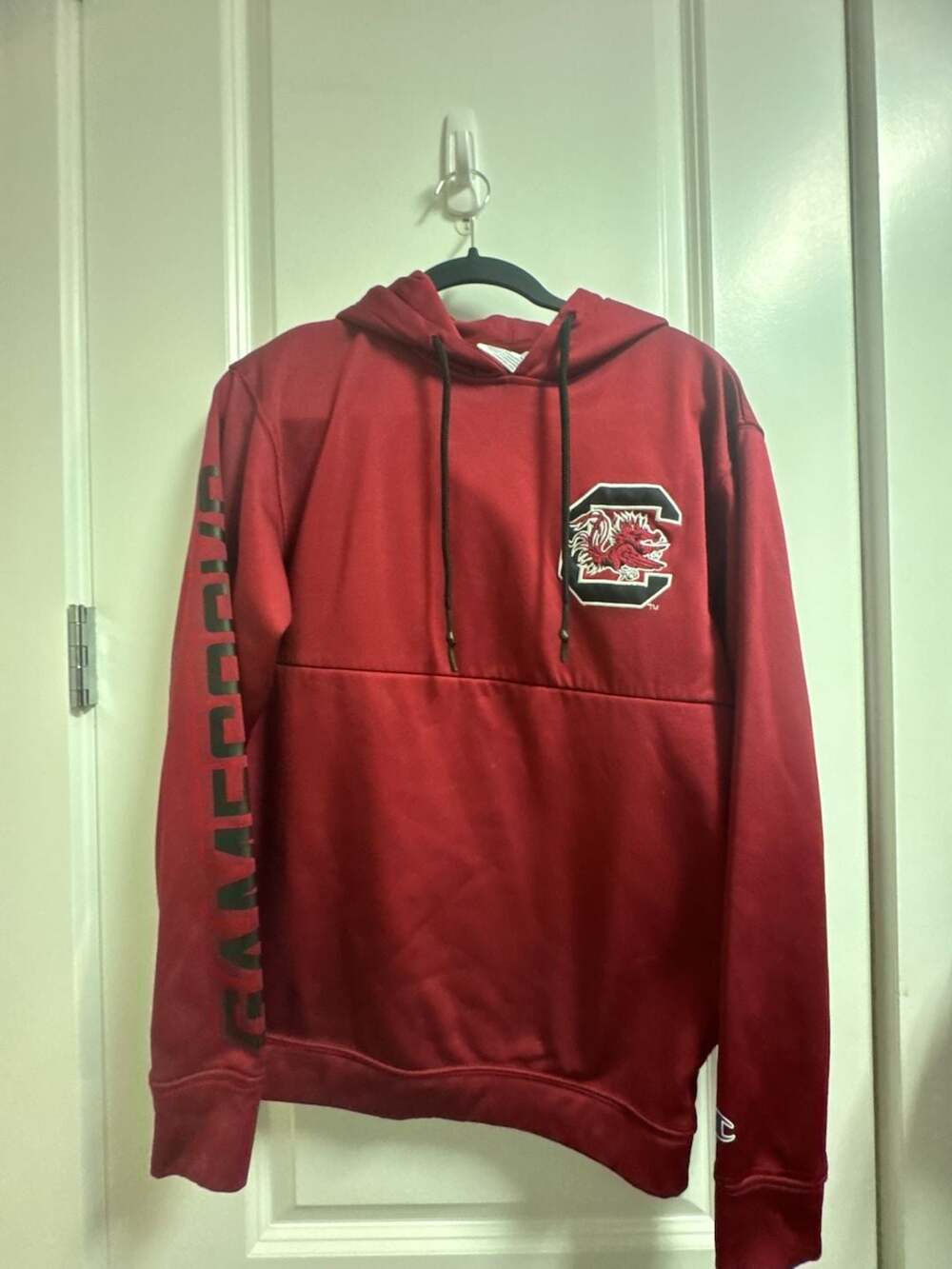 Men’s Champion South Carolina Gamecocks Hoodie Size S Red Pullover